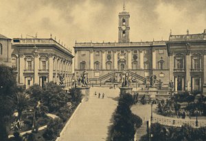 Roma - Il Campidoglio: al centro Palazzo dei Senatori ora Municipio da Unbekannt