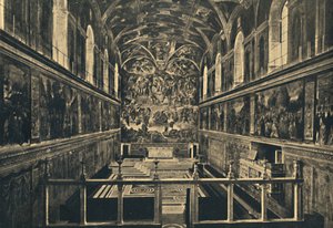 Roma - Palazzo Vaticano - La Cappella Sistina, fondata da Sisto IV nel 1483, 1910 da Unbekannt