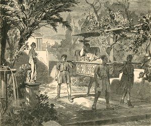 Scena di giardino romano, 1890 da Unbekannt