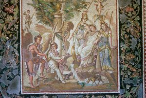 Mosaico romano del giudizio di Paride da Unbekannt