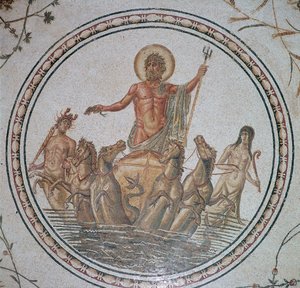 Mosaico romano del trionfo di Nettuno