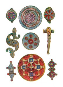 Ornamenti smaltati romano-britannici, British Museum da Unbekannt