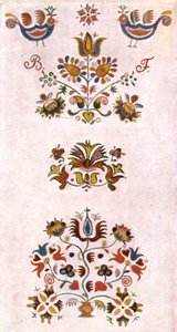 Pittura murale, Moravia, Cecoslovacchia, 1928 da Unbekannt