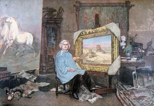 Rosa Bonheur nel suo studio, 1893 da Unbekannt