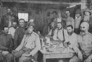 Il pasto degli ufficiali del 3° Grenadier Guards, 1902 da Unbekannt