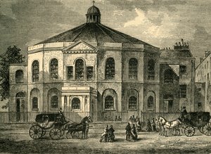 La cappella di Rowland Hill nel 1814, c1878 da Unbekannt