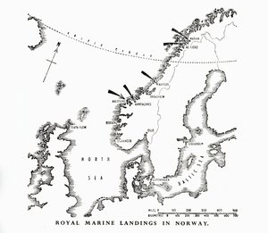Sbarco dei Royal Marine in Norvegia, Seconda Guerra Mondiale, 1940 1944 da Unbekannt
