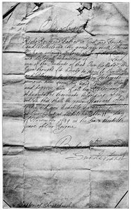 Mandato reale per cancellare il nome di Locke dagli studenti di Christ Church, Oxford, 1684, 1894 da Unbekannt