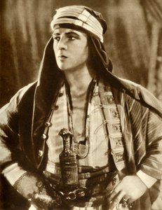 Rudolph Valentino in The Sheik, 1921, 1935