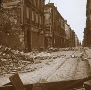 Rue Cérès, Reims, Francia settentrionale, c1914-c1918 da Unbekannt