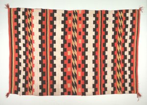 Stile di coperta a bande di tappeto, c. 1895-1910 da Unbekannt