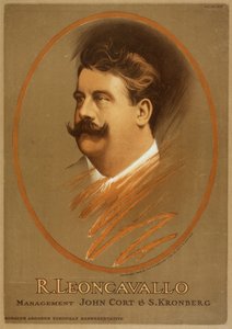 Ruggiero Leoncavallo 1858-1919, c. 1906 da Unbekannt