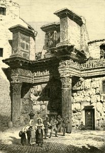 Rovine di parte del Foro di Nerva, Roma, 1890 da Unbekannt