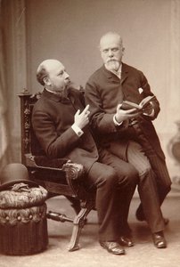 Artista russo Pavel Shukovsky e storico Alexander Onegin, Weimar, Germania, fine XIX secolo da Unbekannt