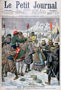 Infermiera russa fatta prigioniera dai Manciù consegnata ai giapponesi, Manciuria, 1904 da Unbekannt