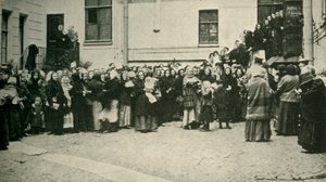 Mogli dei soldati russi in attesa di notizie dal fronte, Prima Guerra Mondiale, 1915