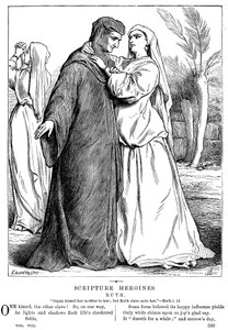 Ruth che abbraccia sua suocera, 1873 da Unbekannt