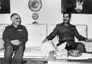 Saddam Hussein e Re Hussein di Giordania, Iraq