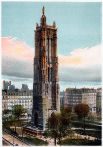Torre Saint-Jacques, Parigi, c1900 da Unbekannt