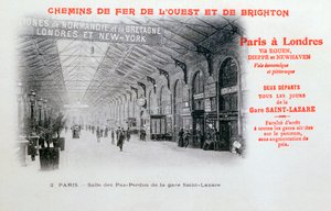 Stazione Saint-Lazare, Parigi, c1900