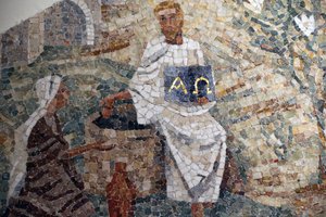 Saint-Maurice, Vallese, Svizzera, il 16/9/2015 - Abbazia di Saint-Maurice d