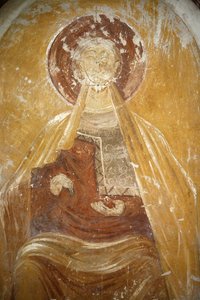 Abbazia di Saint-Savin pittura romanica, Saint-Savin-sur-Gartempe, Francia