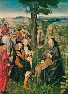 San Gil e il cervo, c1500, 1909 da Unbekannt