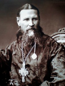 San Giovanni di Kronstadt, sacerdote russo, c1900 da Unbekannt
