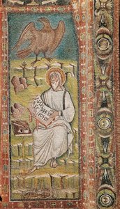 San Giovanni Evangelista. Mosaico bizantino. VI secolo da Unbekannt