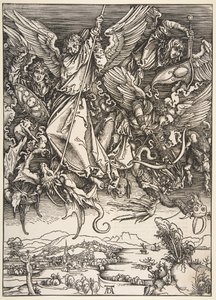 San Michele che combatte il drago, dall