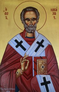 San Nicola, icona greco-ortodossa, Grecia da Unbekannt