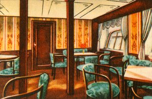 Salone a bordo di un dirigibile, 1932 da Unbekannt