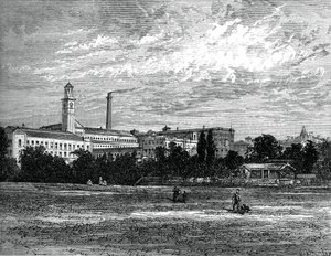 Fabbriche di Saltaire, c1880