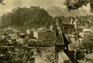 Salisburgo dal Kapuzinerberg, Austria, c1935 da Unbekannt