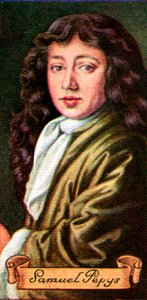 Samuel Pepys, tratto da una serie di carte da sigarette, 1935 da Unbekannt