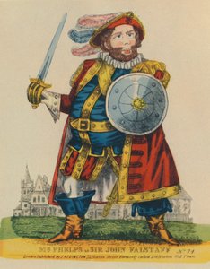 Samuel Phelps, 1804-1878 come Falstaff, c1860 da Unbekannt
