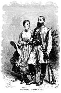 Samuel White Baker 1821-1893, esploratore inglese e attivista contro la schiavitù, 1874