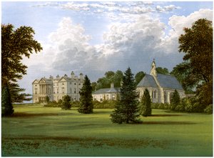 Sandbeck Park, Yorkshire, casa del Conte di Scarborough, c1880 da Unbekannt