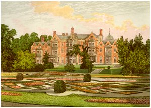 Sandringham, Norfolk, casa del Principe di Galles, c1880 da Unbekannt