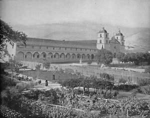 Missione di Santa Barbara, California, c1897 da Unbekannt