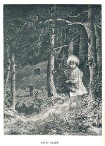 Babbo Natale. Illustrazione da The Strand Magazine gennaio-giugno 1891 da Unbekannt