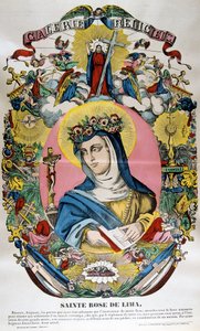 Santa Rosa di Lima, XIX secolo da Unbekannt