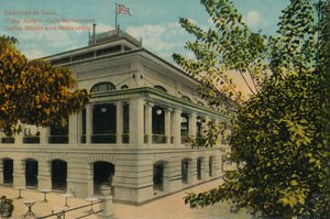 Santiago de Cuba. Vista Alegre - Caffè Ristorante. Coffee House e Ristorante, c1910 da Unbekannt