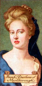Sarah, Duchessa di Marlborough, da una serie di carte da sigarette, 1935 da Unbekannt
