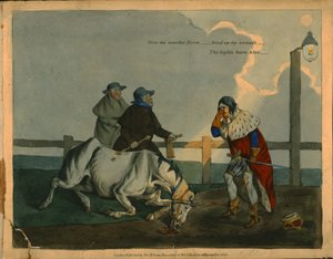 Cartone satirico del re Riccardo III, c1823 da Unbekannt