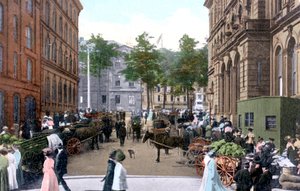 Mercato del sabato mattina, Halifax, Nuova Scozia, Canada, c1900s
