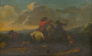 Scena di battaglia di cavalleria da Unbekannt