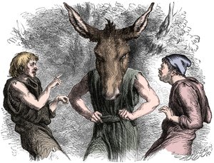Scena da Sogno di una notte di mezza estate di Shakespeare