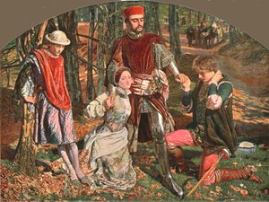 Scena da I due gentiluomini di Verona, 1851, c1902 da Unbekannt
