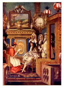 Scena da una corte francese, XIX secolo da Unbekannt
